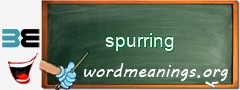 WordMeaning blackboard for spurring